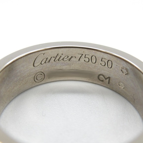 CARTIER 18k White Gold Love Ring - Picture 5 of 9